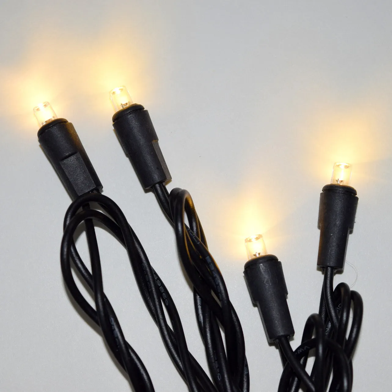 10 Indoor LED Mini String Lights, 8.35 FT Black Cord