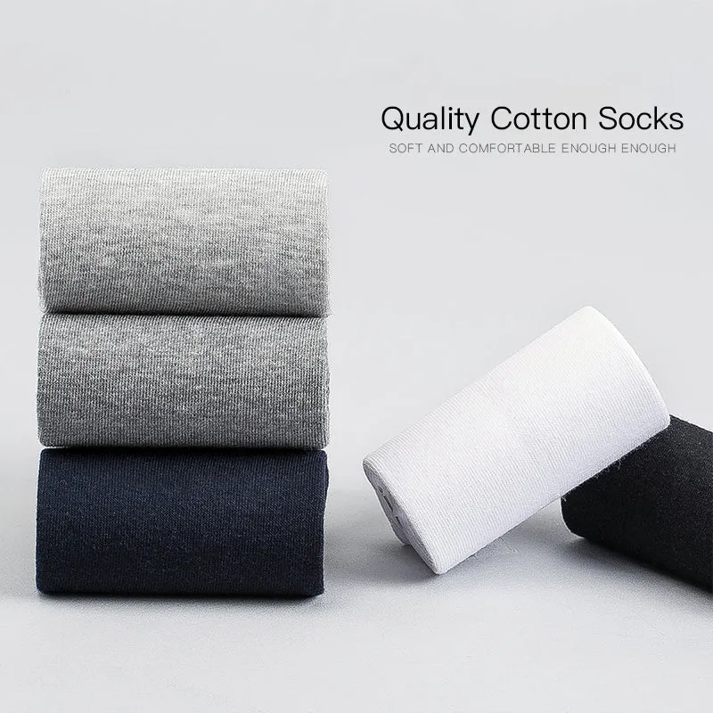 10 Pairs / Lot Men's Breathable Cotton Socks -US size(7-12)