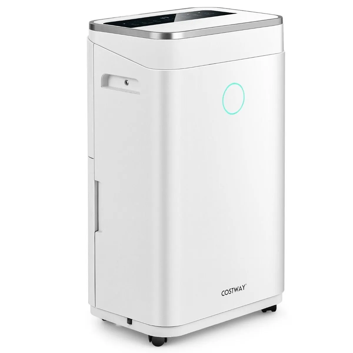 25L/Day Dehumidifier with 6.5L Water Tank and 24H Timer for Home Basement-White