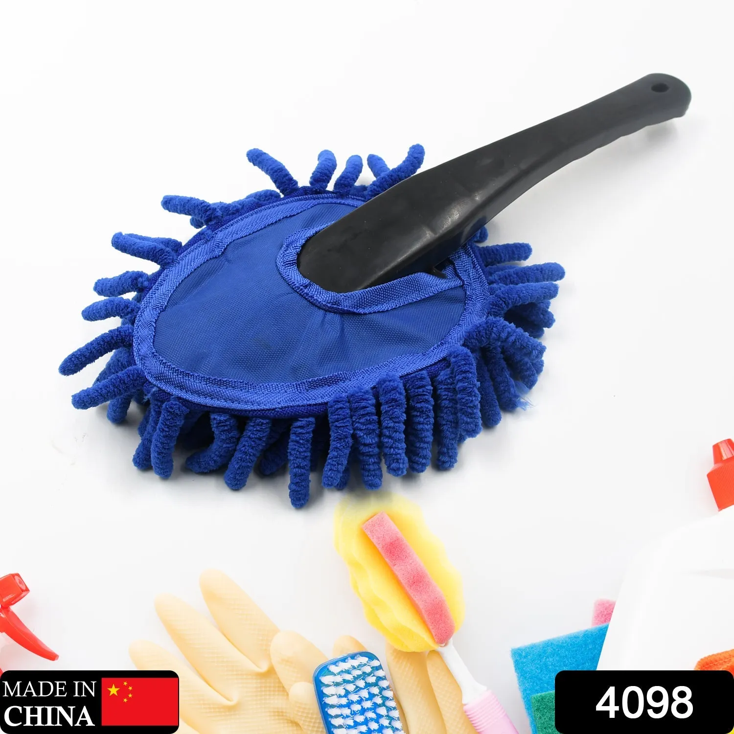 4098 Car Wash Cleaning Brush Microfiber Dusting Tool Duster Dust Mop Home Cleaning For Cleaning and Washing of Dirty Car Glasses, Windows and Exterior.