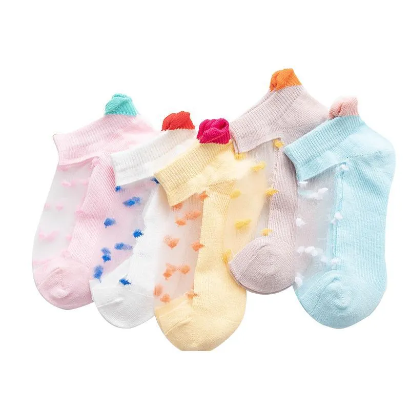 5-piece Cartoon Pattern Breathable Socks for Baby Wholesale children's clothing