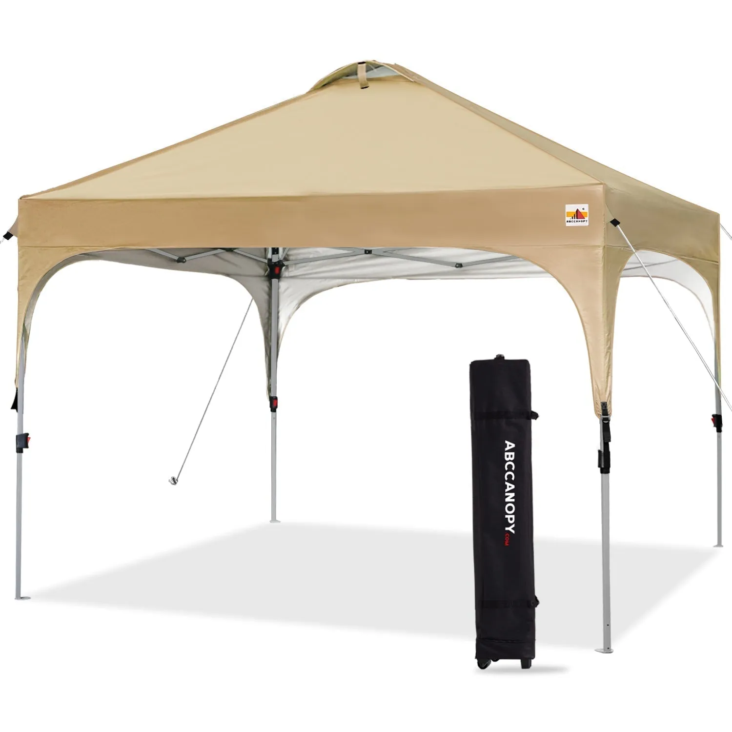 ABCCANOPY Compact Pop-up Instant Portable Canopy 10x10 for Camping, Beach