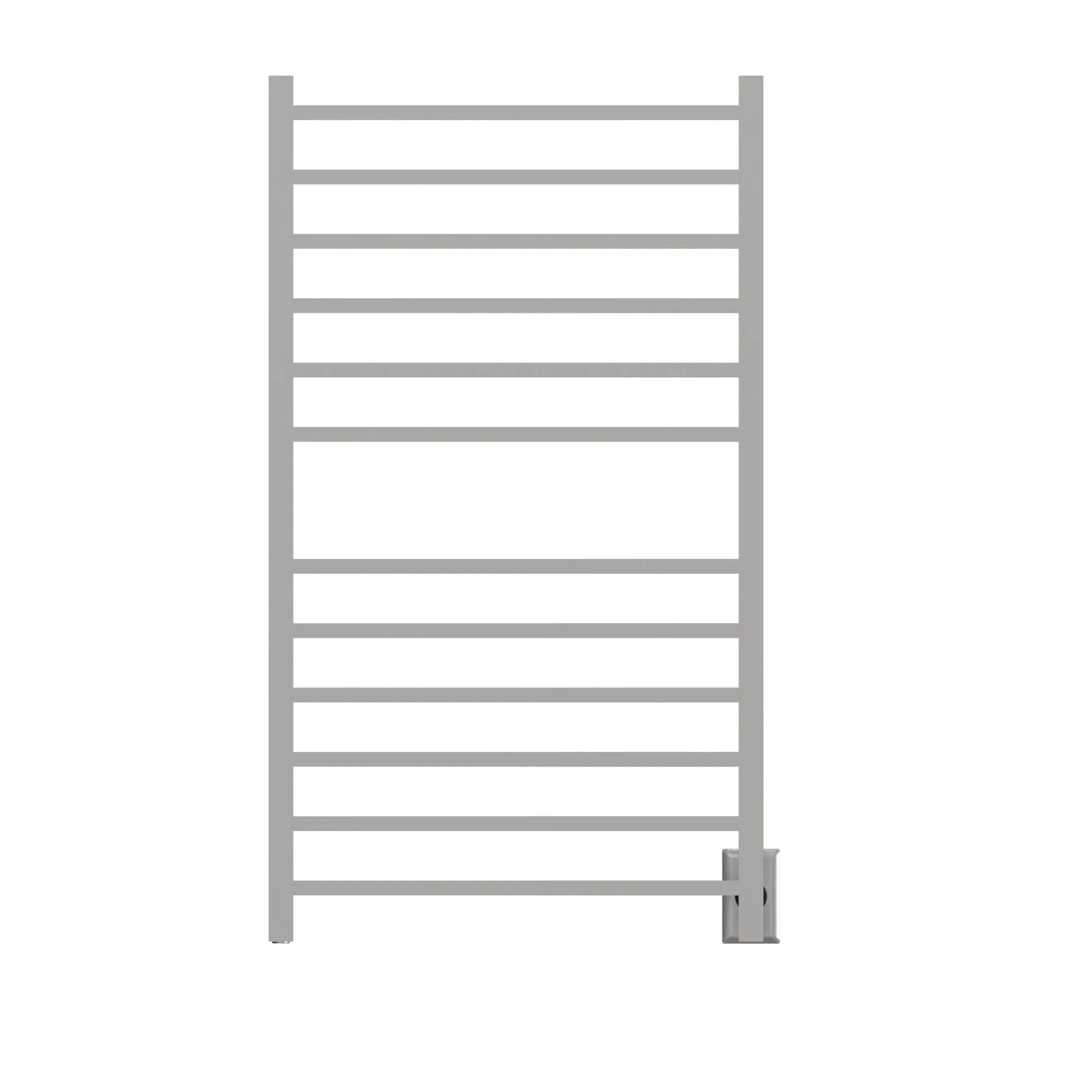 Amba RSWHL-B Radiant Large Square Hardwired   Plug-in Combo 12 Bar Towel Warmer in Brushed