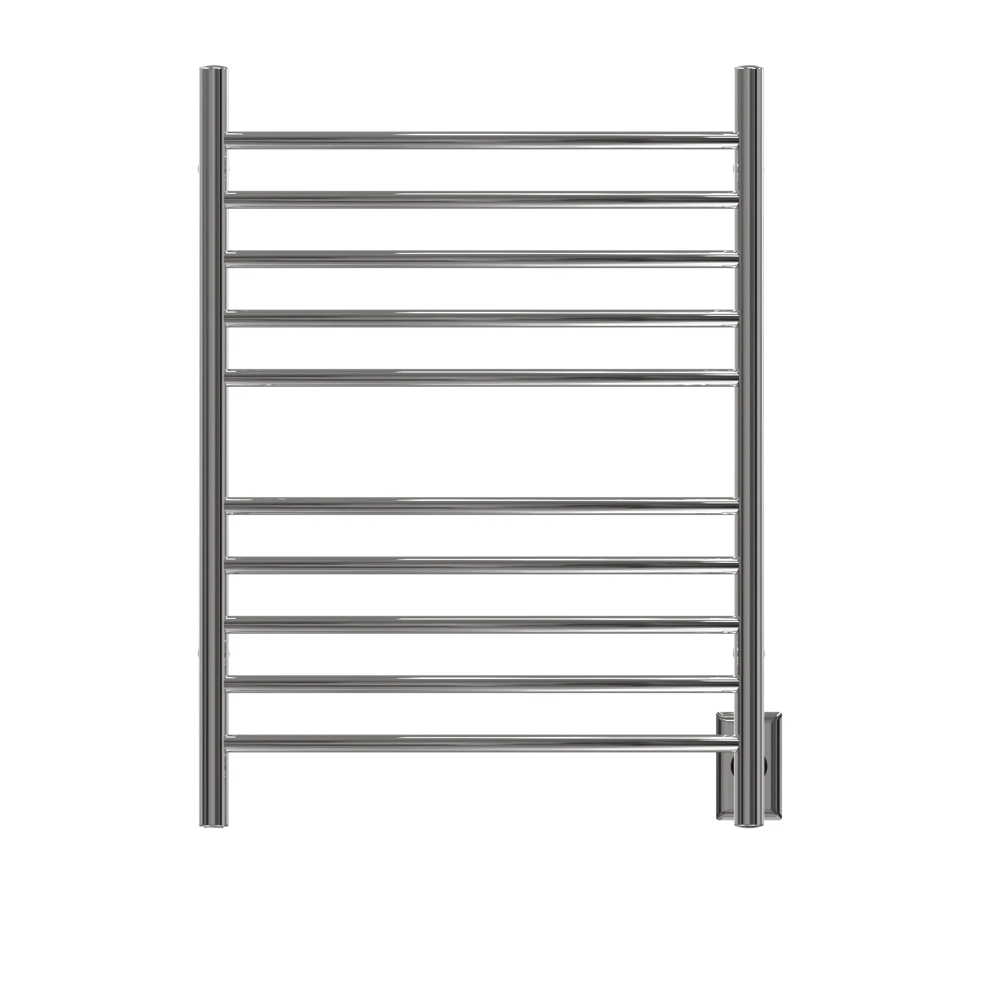 Amba RWH-CP Radiant Hardwired   Plug-in Combo Curved 10 Bar Towel Warmer in Polished