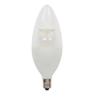 B13 6-1/2-Watt (60 Watt Equivalent) Candelabra Base Soft White Dimmable LED Lamp