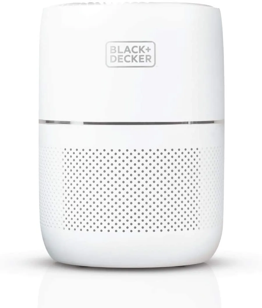 Black Decker Tabletop Air Purifier with Indicator Lights