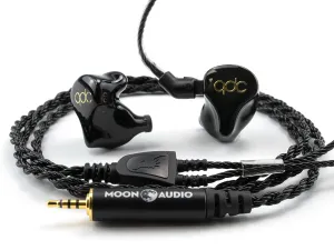 Premium Black Dragon IEM Cable Compatible with QDC Connectors - High-Quality Audio Enhancement