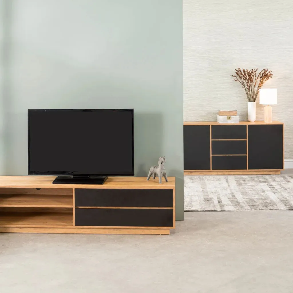 CENTO 180cm 2 DRAWER TV UNIT