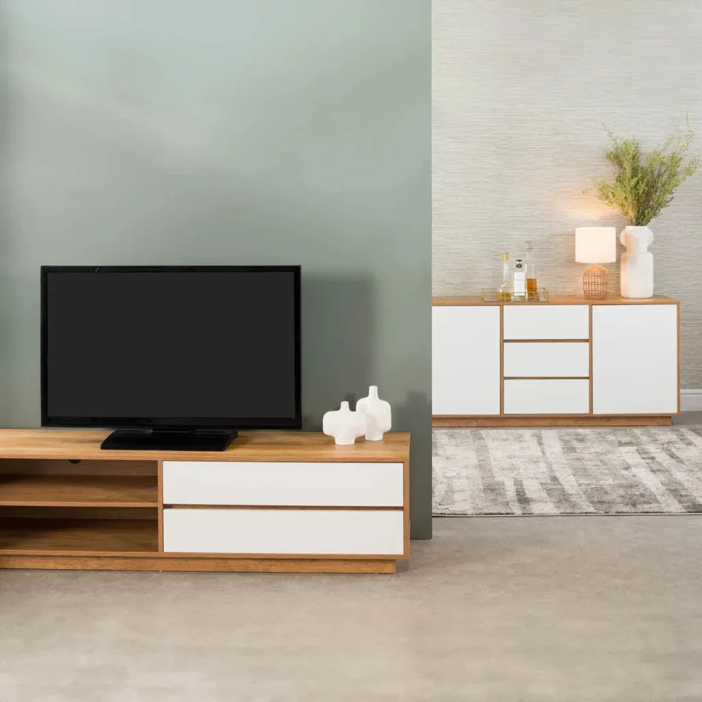 CENTO 180cm 2 DRAWER TV UNIT