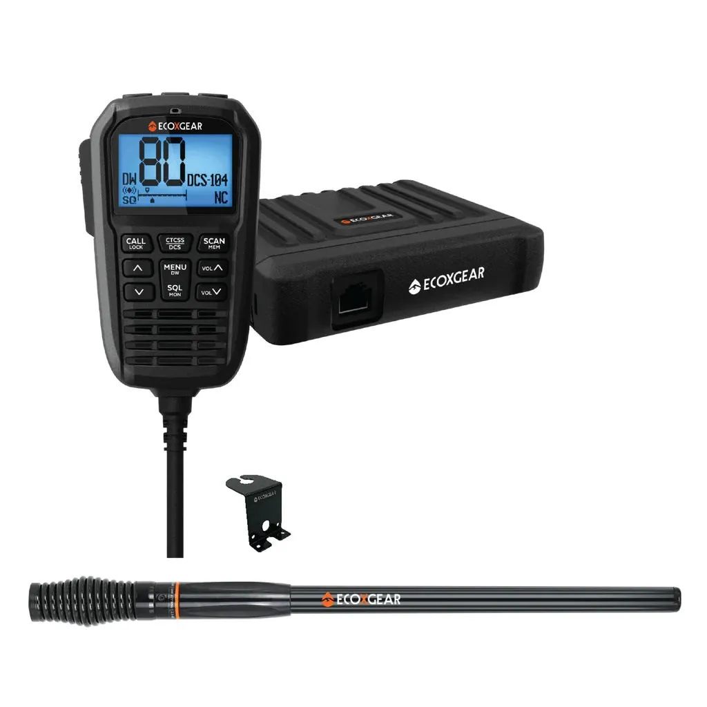 Ecoxgear Super Compact UHF CB Fixed Mount Radio - EXG3000-4WDPK