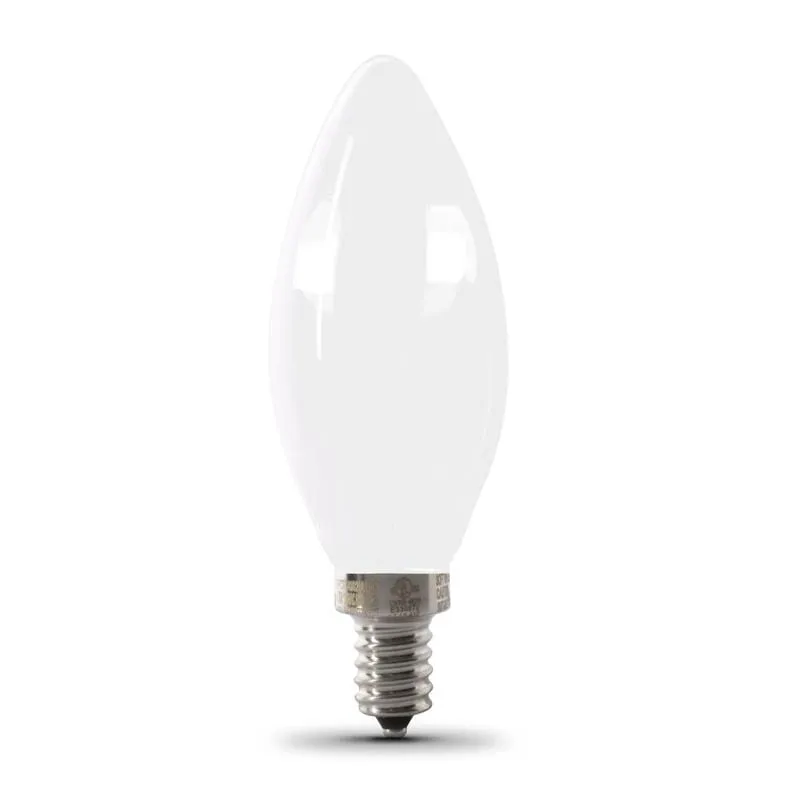 FEIT Electric  Enhance  Torpedo  E12 (Candelabra)  Filament LED Bulb