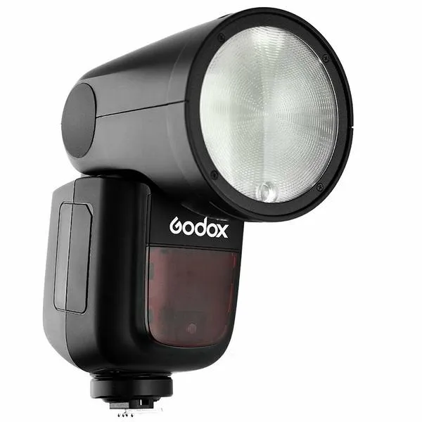 Godox V1-F Round Head Flash for Fujifilm   AK-R1 Accessory Head Kit - Bundle