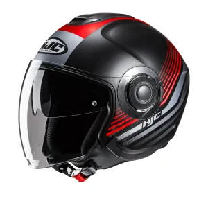 HJC I40N Dova MC1SF Red Urban Jet Motorbike Helmet