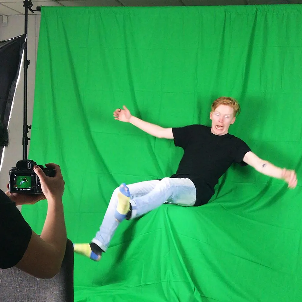 Hypop Chroma Key Green Screen and Backdrop Studio Continuous Lighting Kit