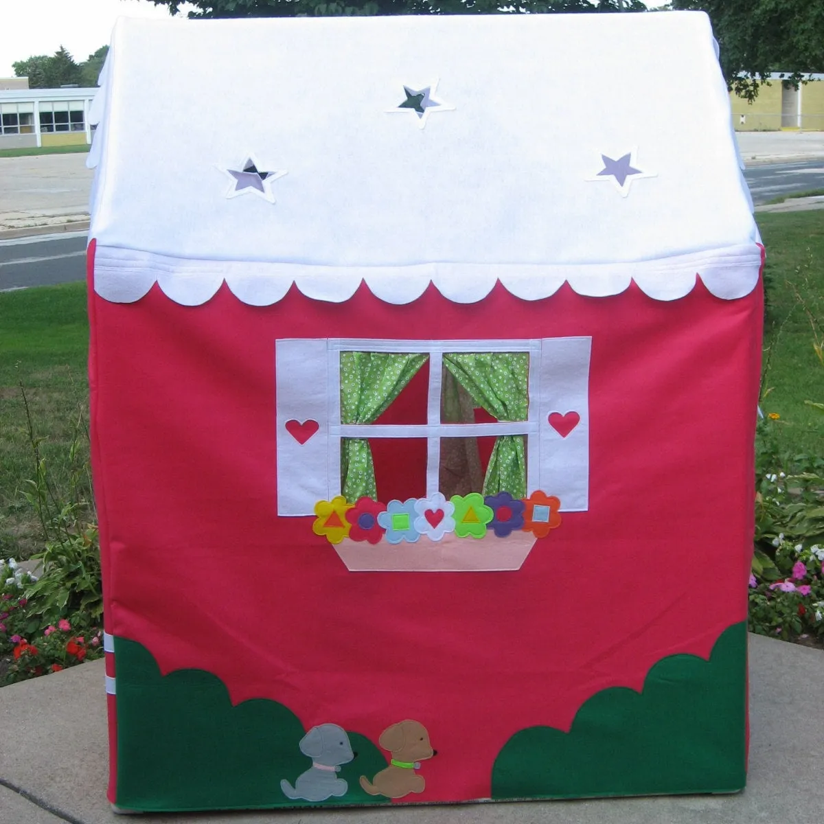 Indoor Fabric Playhouse Peaked Roof Sewing Pattern