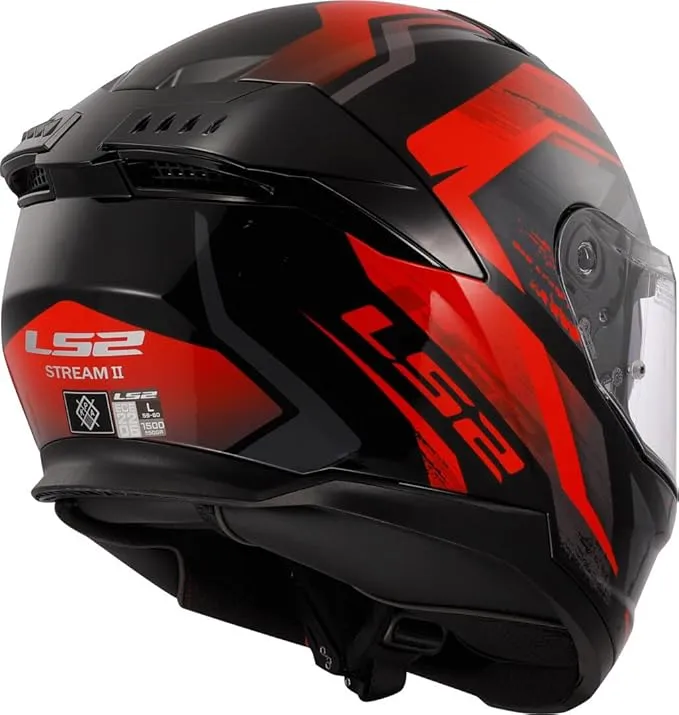 Ls2 Ff808 Stream Full Face Helmets  Fury Black Red-06