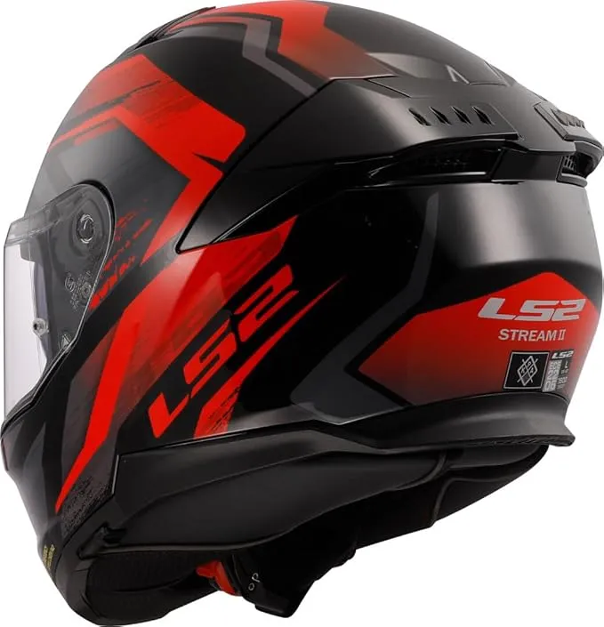 Ls2 Ff808 Stream Full Face Helmets  Fury Black Red-06