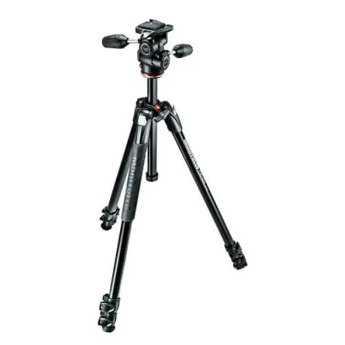 Manfrotto MK290XTA3-3W Aluminum 3 Sections Tripod with 3W Head XTRA Kit