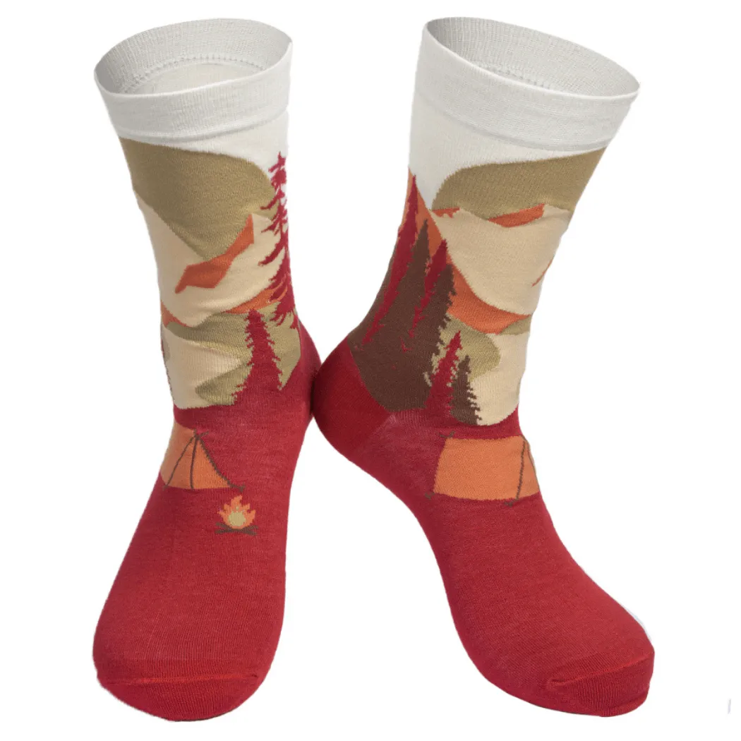 Men's Novelty Hiking Camping  Bamboo Socks