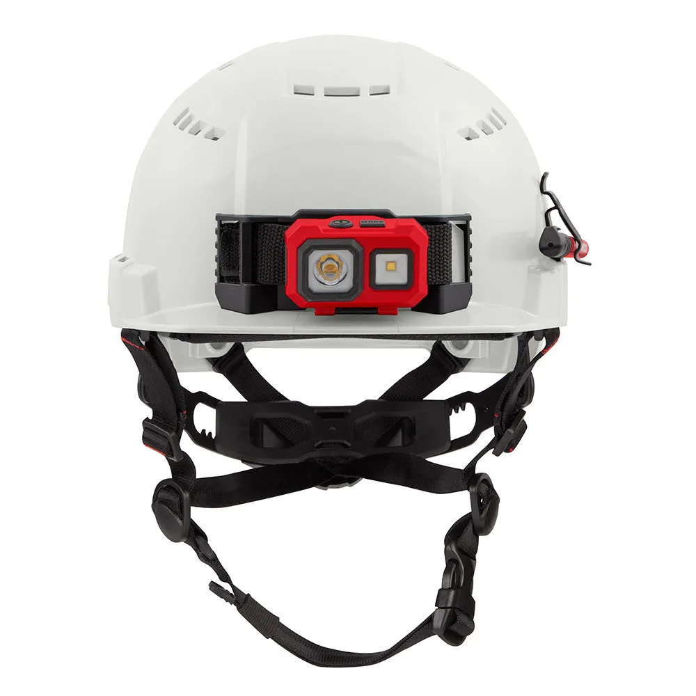 Milwaukee 48-73-1320 BOLT White Front Brim Safety Helmet (USA) - Type 2, Class C, Vented