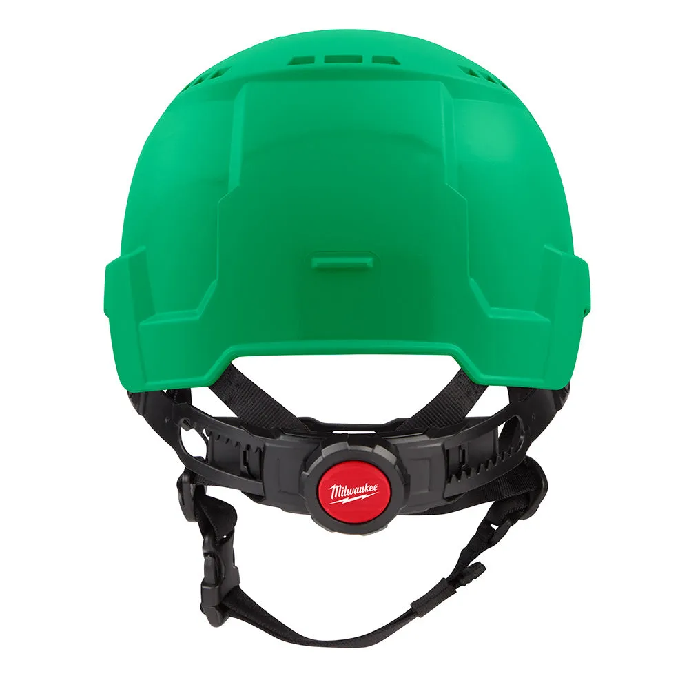 Milwaukee 48-73-1326 BOLT Green Front Brim Safety Helmet (USA) - Type 2, Class C, Vented