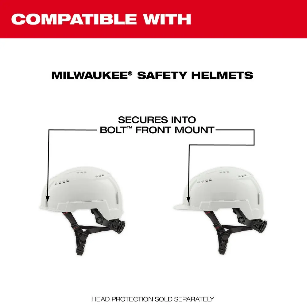 Milwaukee 48-73-1416 BOLT Eye Visor - Tinted Dual Coat Lens with Head Lamp Mount Bracket (Compatible with Milwaukee Safety Helmets)