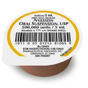 Nystatin Oral Suspension Cups 500000 Units 5 mL x 50 Count