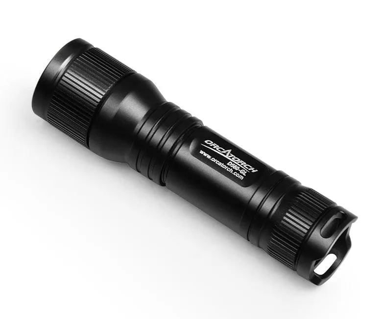 OrcaTorch D560-GL Green Laser Light - Black