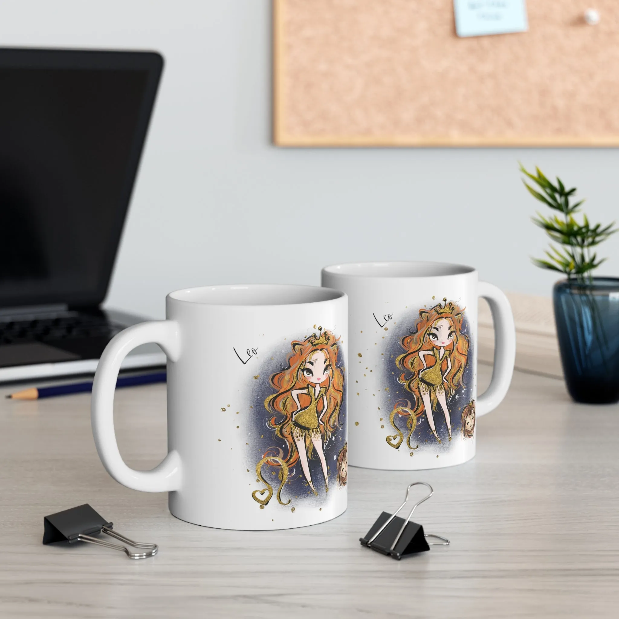 Personalised/Non Personalised Zodiac Sign, Leo, Ceramic Mug 11oz