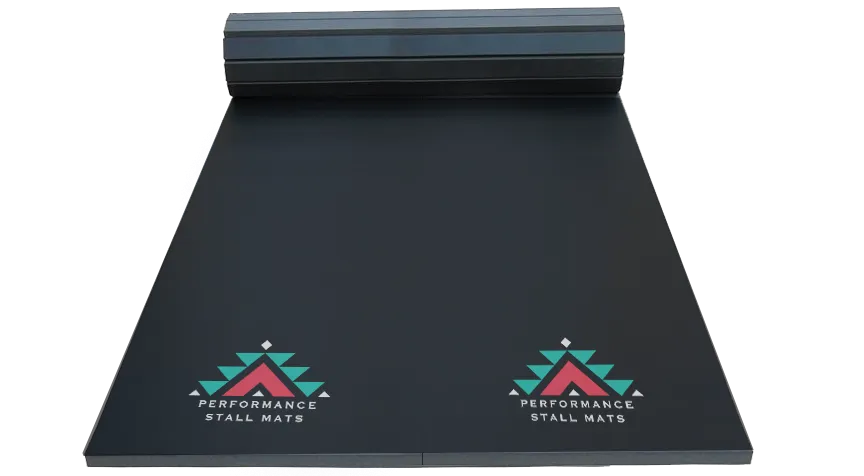 PRE ORDER-Stall Mat Kit - Black, (2)3x9ft Rolls