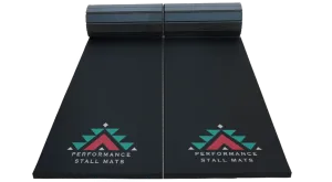 PRE ORDER-Stall Mat Kit - Black, (2)3x9ft Rolls