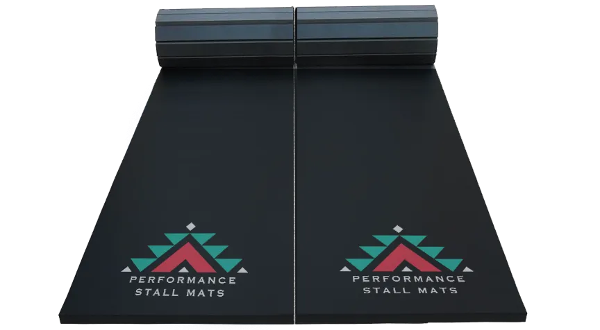 PRE ORDER-Stall Mat Kit - Black, (2)3x9ft Rolls