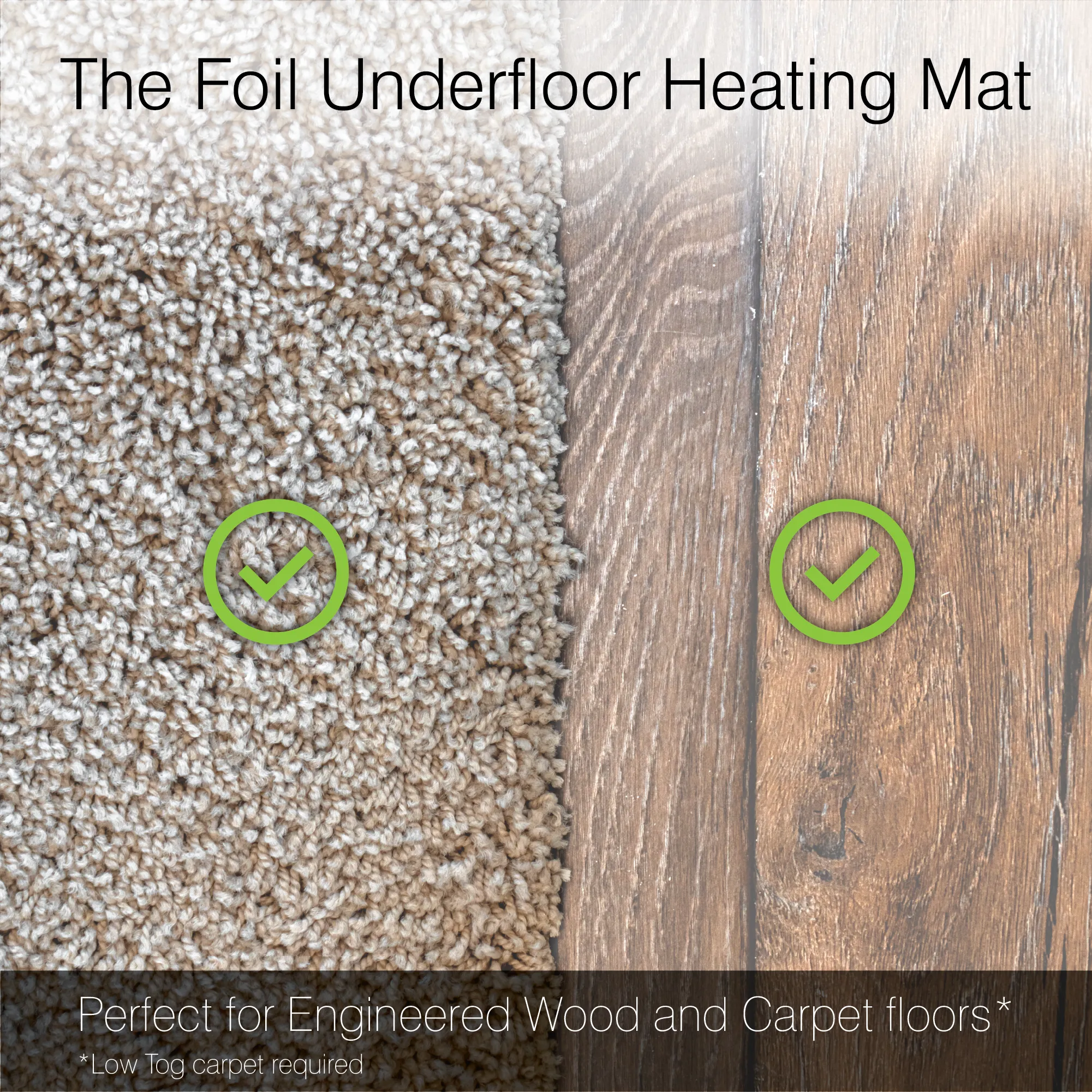 ProWarm™ Foil Underfloor Heating Mat (Wood, Vinyl & Carpet)