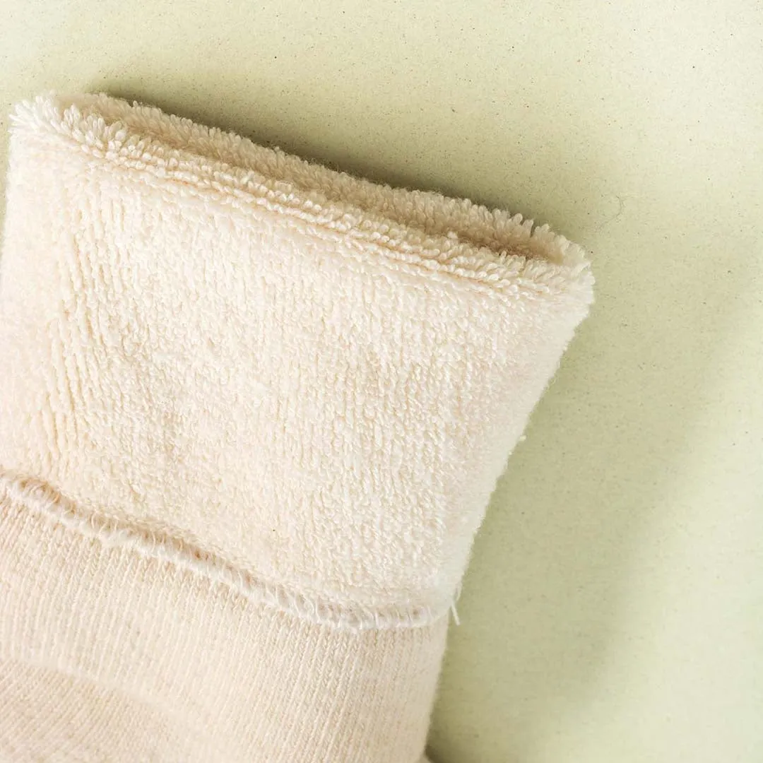 SCHUBERT 99% Organic Cotton Terry Socks (Plush, Thick, Soft, Breathable)