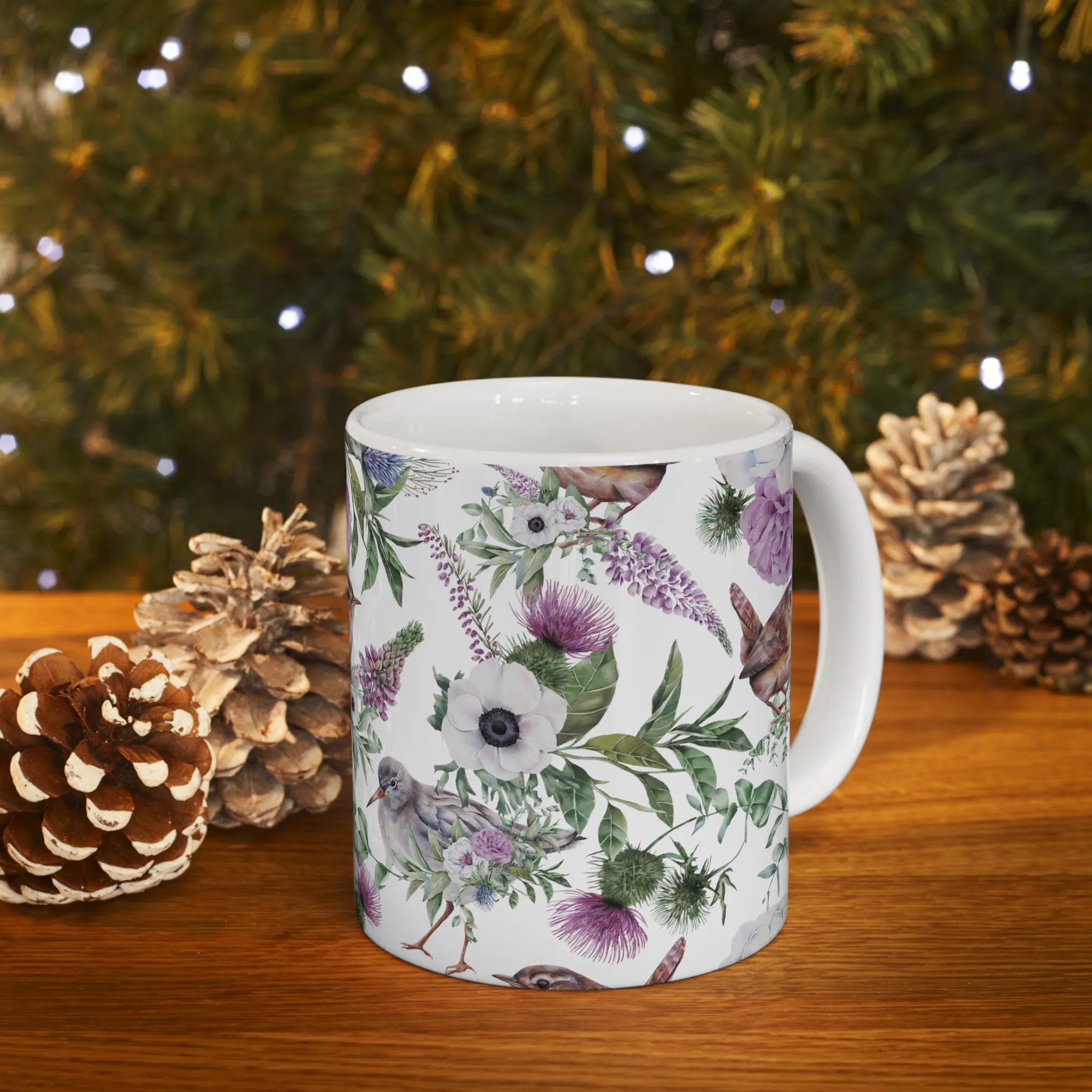 Scottish Floral, Ceramic Mug 11oz