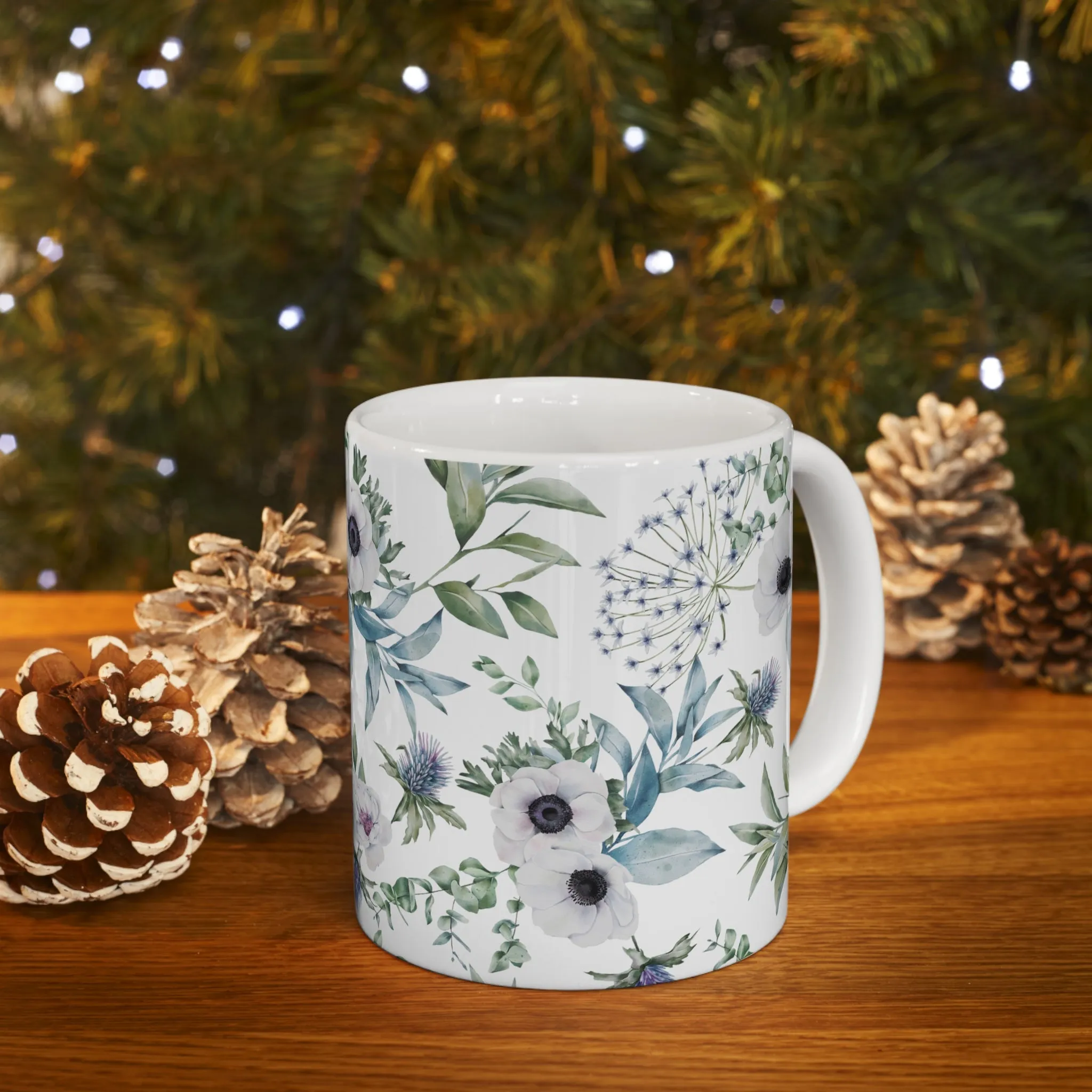 Scottish Flowers, Ceramic Mug 11oz