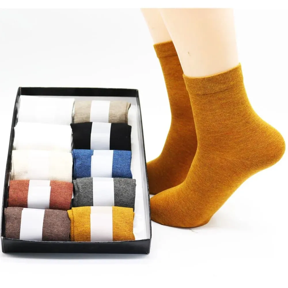 Solid Color Bamboo Socks10 Pair