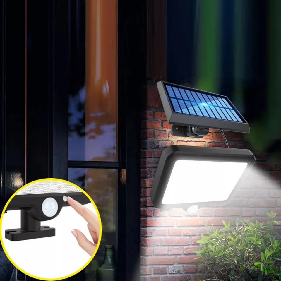 Split Solar Wall Light COB 100 LED Solar Power Motion Sensor Outdoor Garden Light Security Lamp