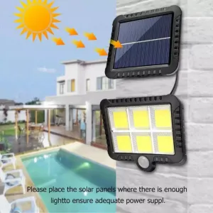 Split Solar Wall Light COB 100 LED Solar Power Motion Sensor Outdoor Garden Light Security Lamp