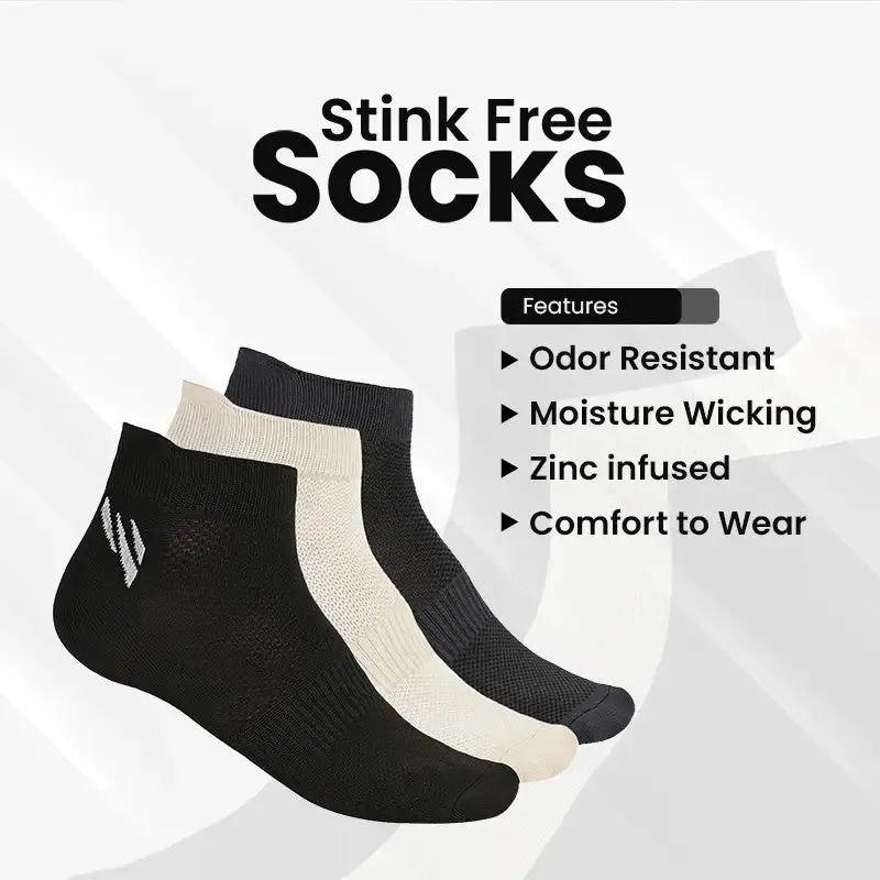 Stink Free Socks - Pack of 3