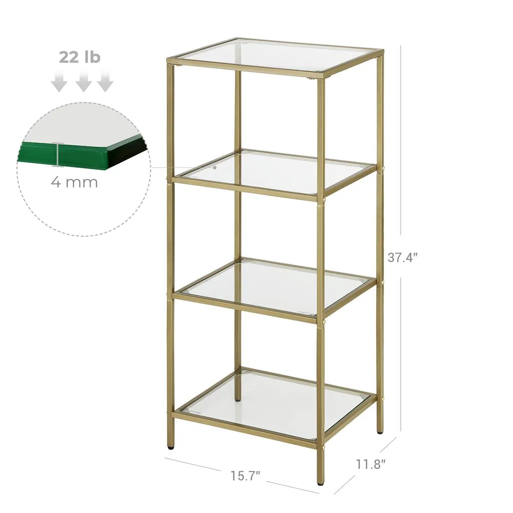 Tempered Glass Storage Rack