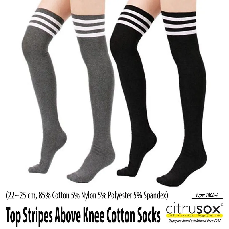 Top Stripes Above Knee Socks