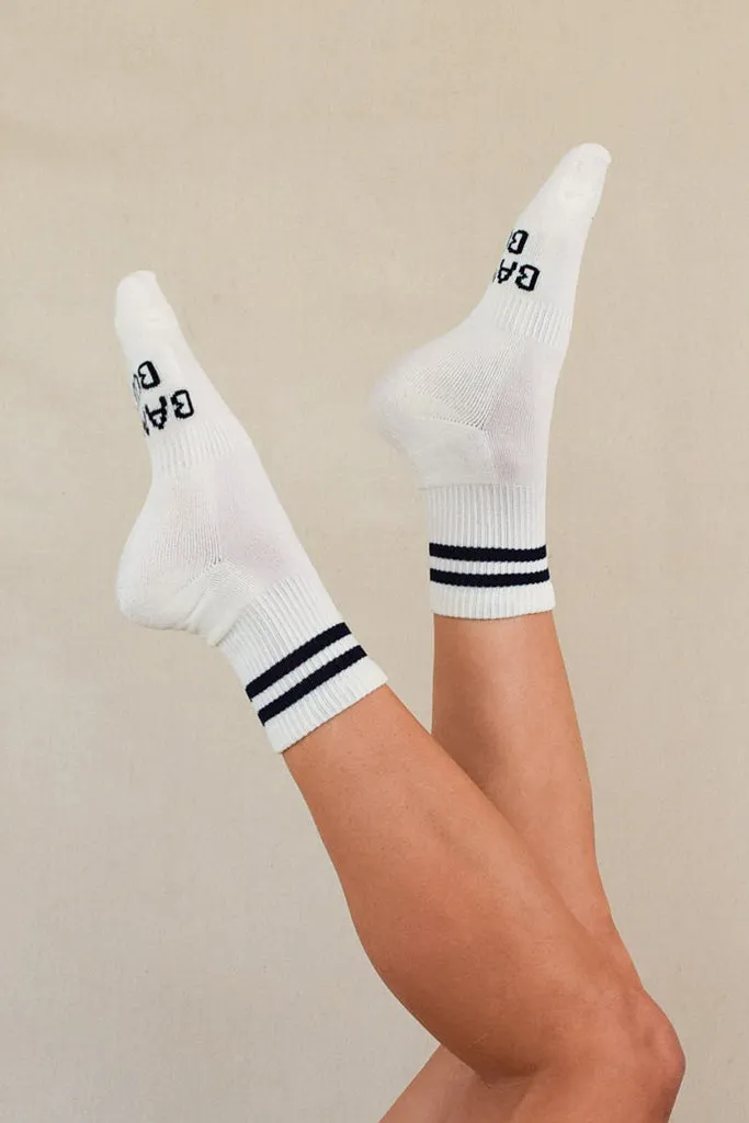 Women's Bamboo Cushion Crew Socks 3 Pack - White