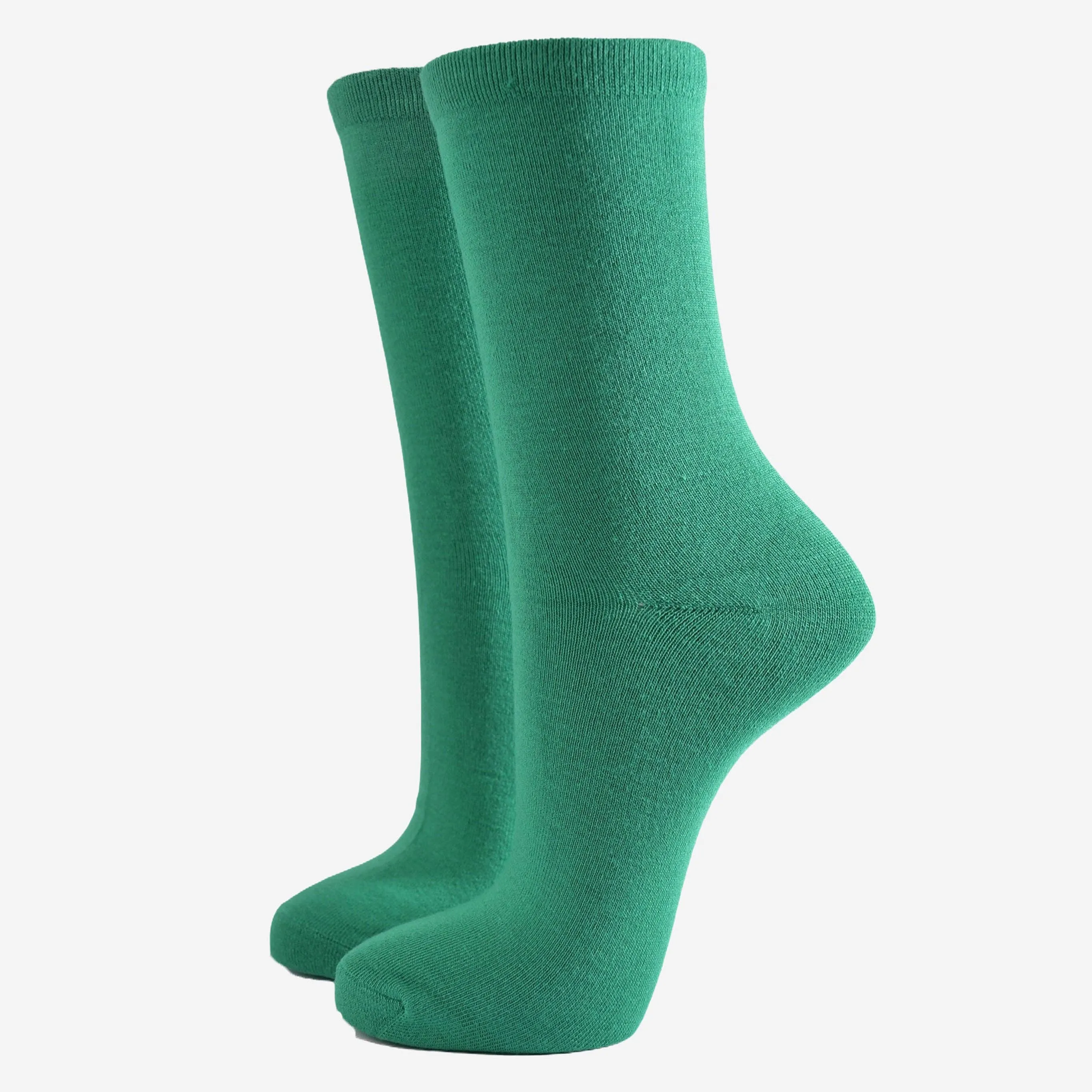 Women's Bright Green Bamboo Socks