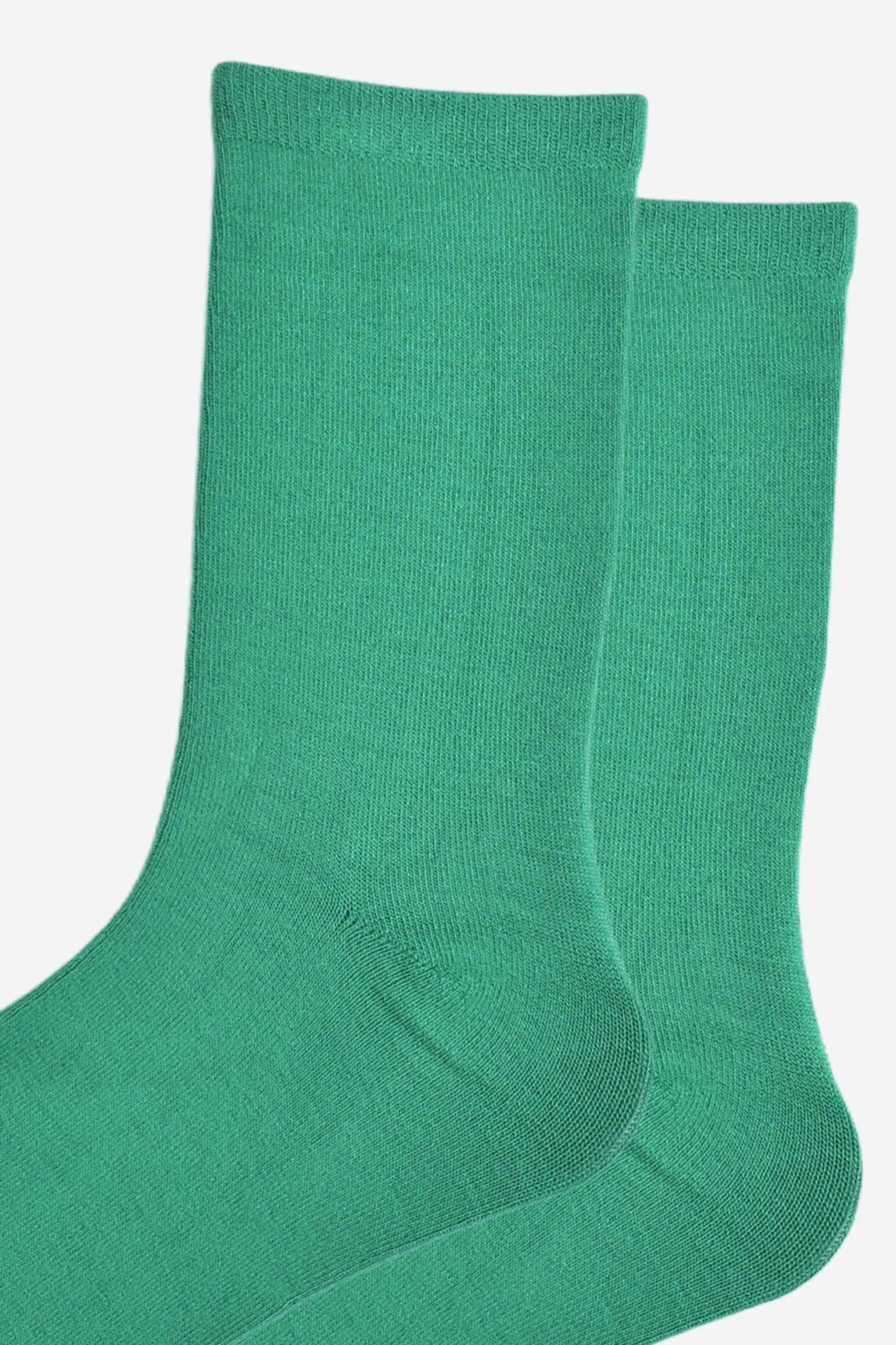 Women's Bright Green Bamboo Socks