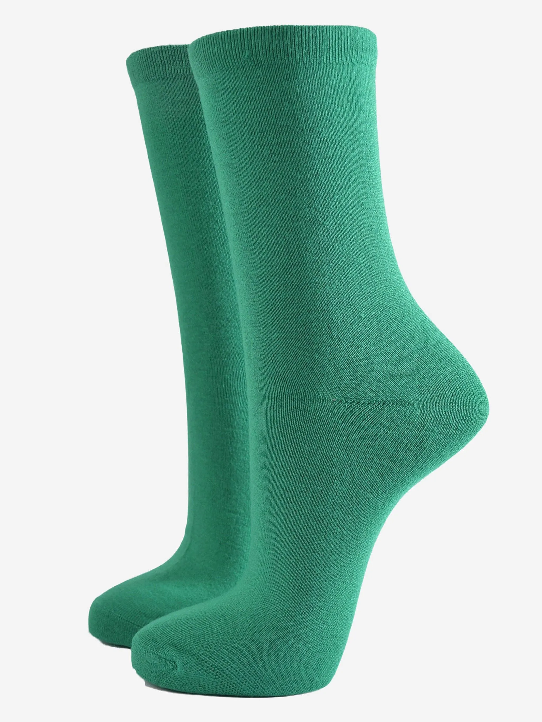 Women's Bright Green Bamboo Socks