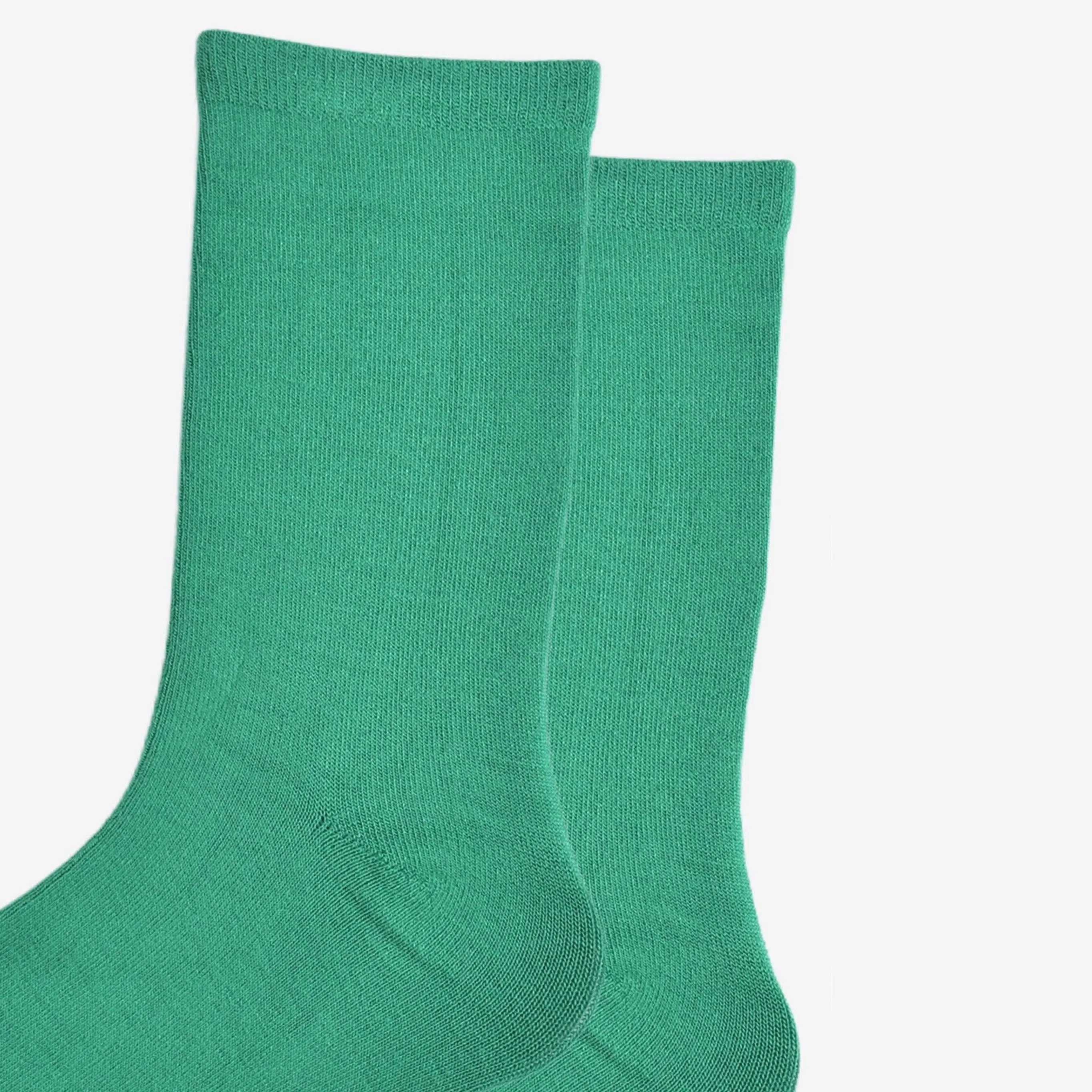 Women's Bright Green Bamboo Socks