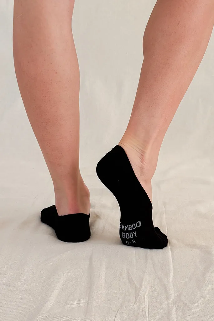 Women's Hidden Bamboo Socks 2 Pack - Black