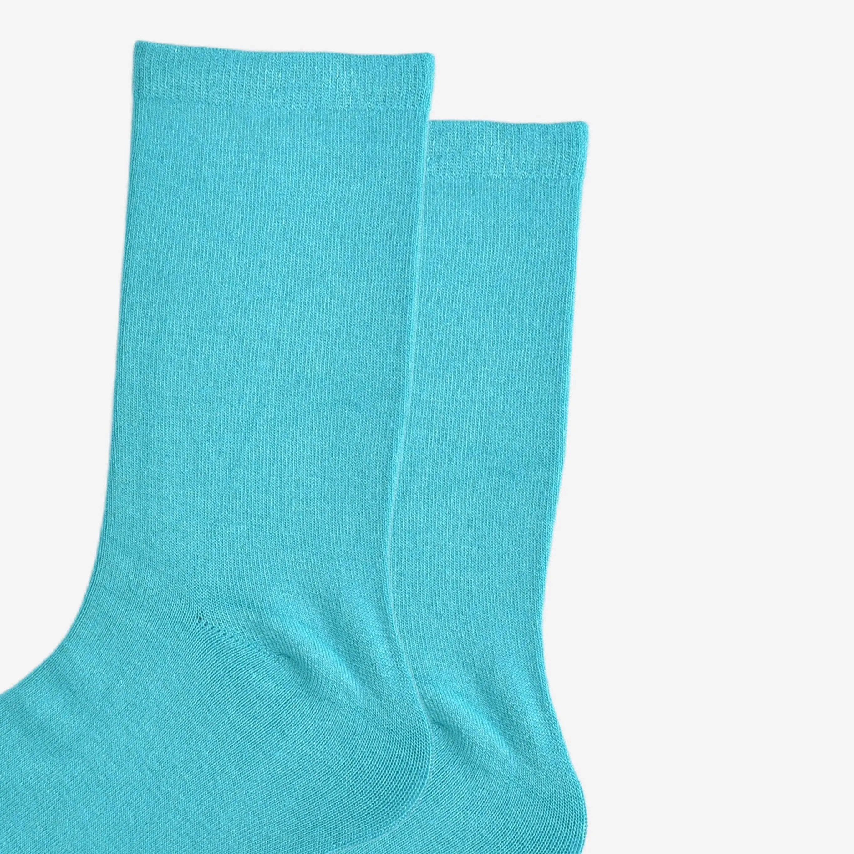 Women's Turquoise Bamboo Socks