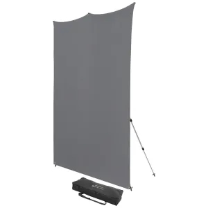 X-Drop Pro Wrinkle-Resistant Backdrop Kit - Neutral Gray (8' x 8')